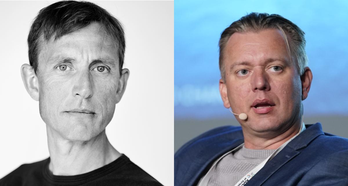 Skuespiller Holger Østergaard og teaterchef Per Smedegaard